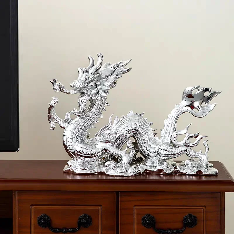 

Zodiac Dragon Sculpture, Artwork Ornament, Living Room Office Desktop Decoration, Modern Home Decor,Crafts Statue,Creative Gifts