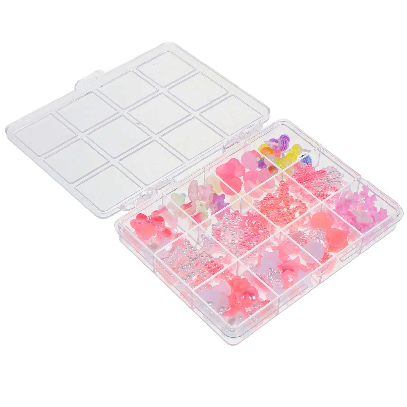 

1Set Kawaii Nail Charms Manicure Charms Plastic Miniature Heart Nail Accessories DIY Decoration Fingernail Accessory