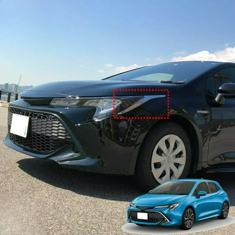 For 2019-2021 Toyota Corolla E210 Sport Hatch Hatchback Auris ABS Chrome Front Head Light Headlight Lamp Cover Trim Frame 2020