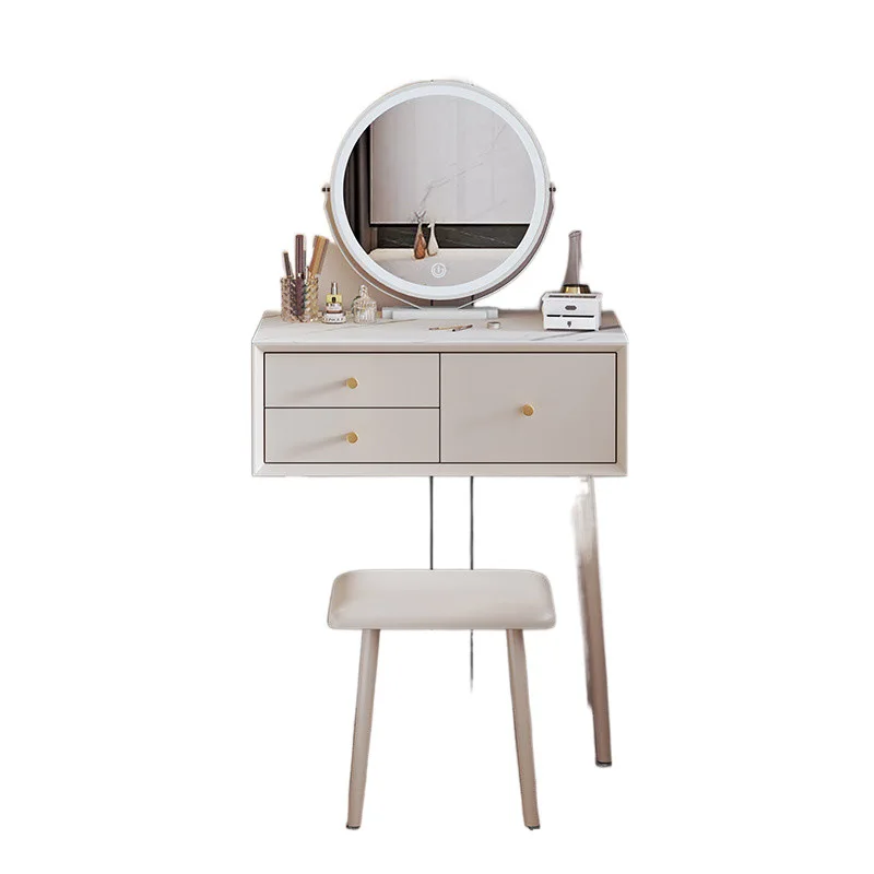

new cream wind all solid wood dresser bedroom modern simple small apartment dresser large capacity makeup