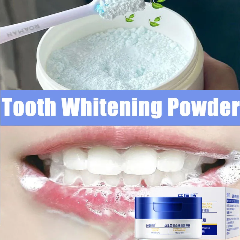 

Teeth Whitening Powder Cleaning Oral Hygiene Fresh Breath Bleaching Dental Tools Remove Plaque Stains Tartar Removal Tooth Care
