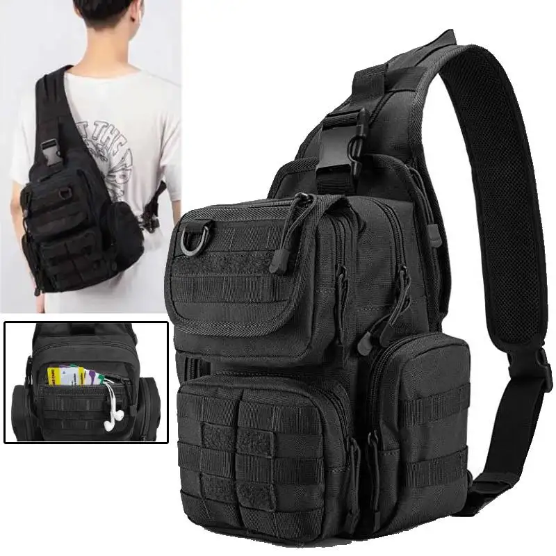 

Тактическая нагрудная сумка, спортивный походный рюкзак для фитнеса, рюкзак на слинге, уличный альпинистский бег, велоспорт, сумка для снаряжения, сумки на плечо с несколькими карманами