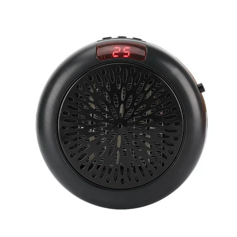 Обогреватель помещения со светодиодным дисплеем, настенная розетка, электрический обогреватель с регулируемым термостатом для