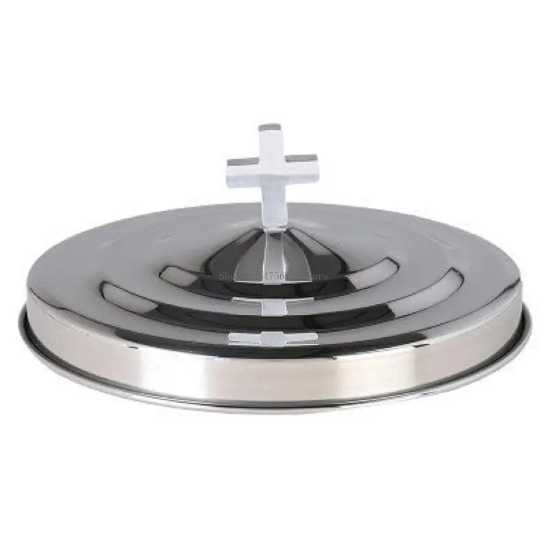 Religious Gathering Essential 40 Slot Communion Plate Cover Nonrust Steel Hygienic Seal For Large Congregations