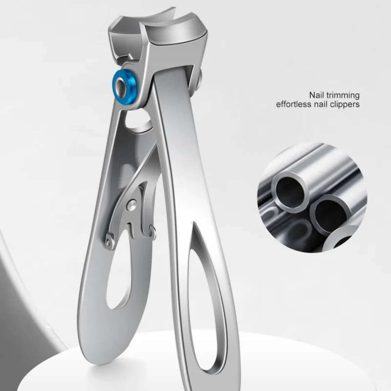 Cortador de Unhas Profissional em Aço Inoxidável, Alicate para Unhas Grossas, Cortador de Unhas dos Pés e das Mãos, Aparador de Manicure
