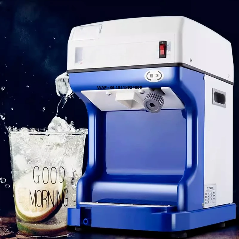 

High Quality Electric Ice Crusher With Cover Professional Ice Shaver Machine Home Manual Commercial Small Ice Crushers