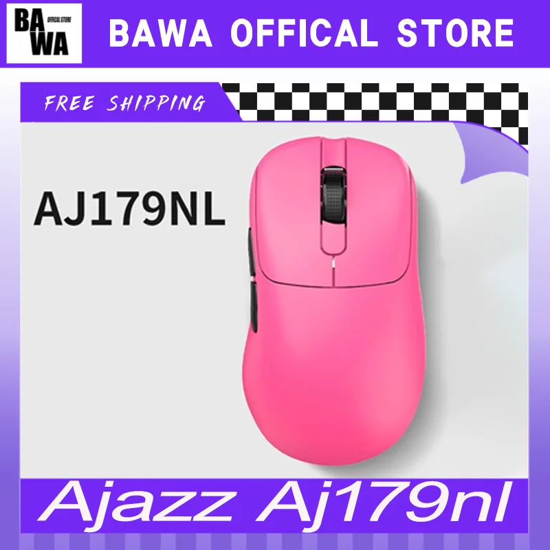 

Ajazz Aj179nl Эргономичная беспроводная игровая мышь для правой руки — оригинальная мышь Paw3311 \ 3395, легкий аксессуар для геймера, около 59 г