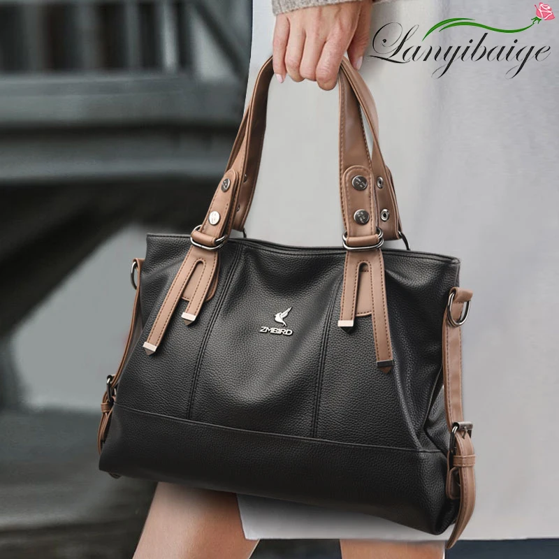 Brand Sac A Main Ladies Handbags Famous Designer High Quality Soft Leather Vintage Womens Messenger Bags Casual Tote Bag Bolsos