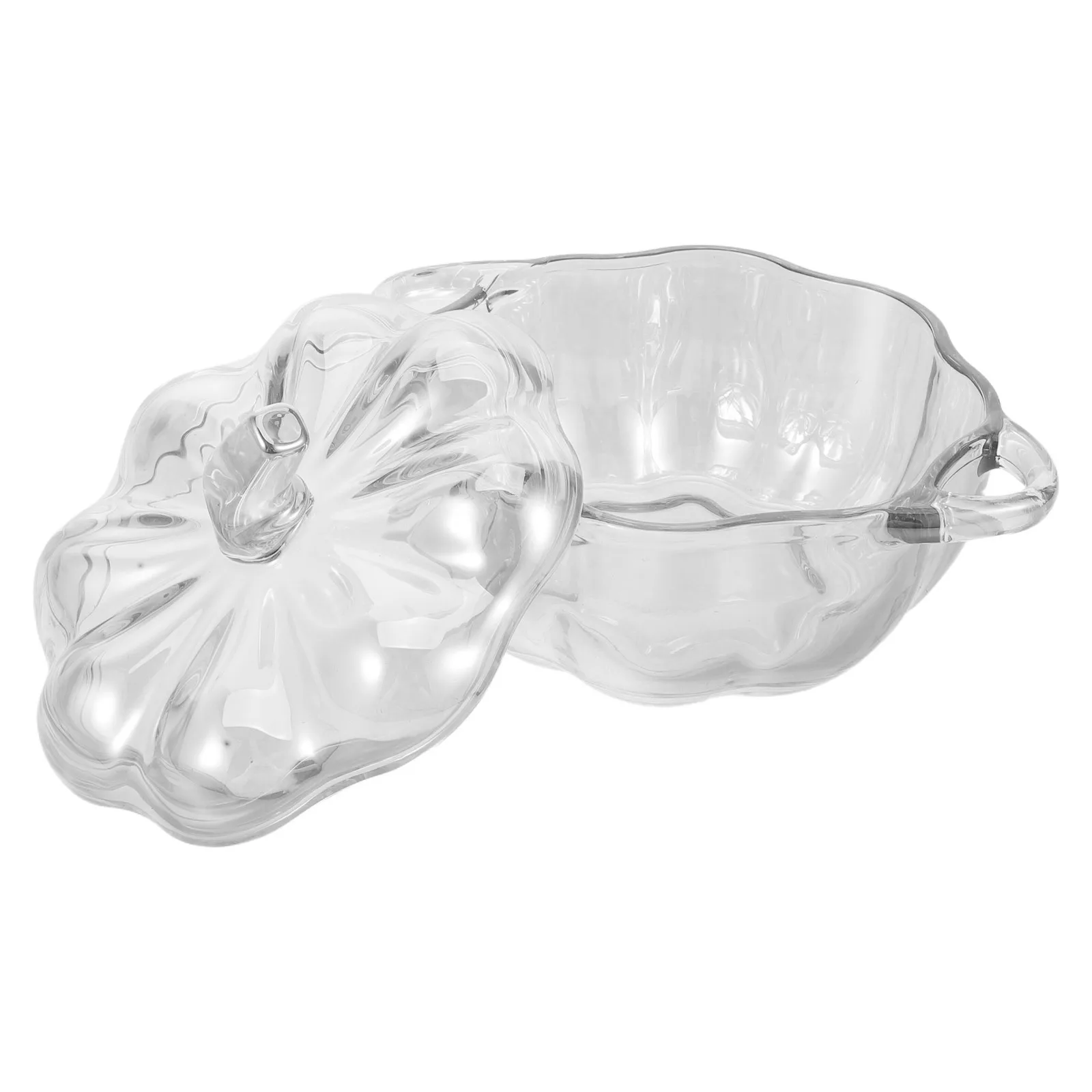 

Candy Jar Pumpkin Halloween Bowl Jars Fall Autumn Storage Decor Cookie with Lids