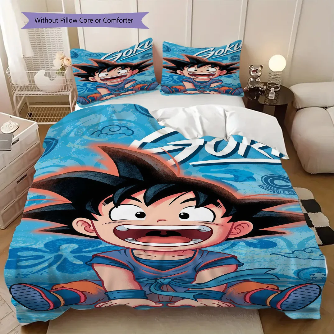 Мягкий и удобный пододеяльник с рисунком Dragon Ball, детский комплект постельного белья в подарок, доступны различные размеры LXRa61