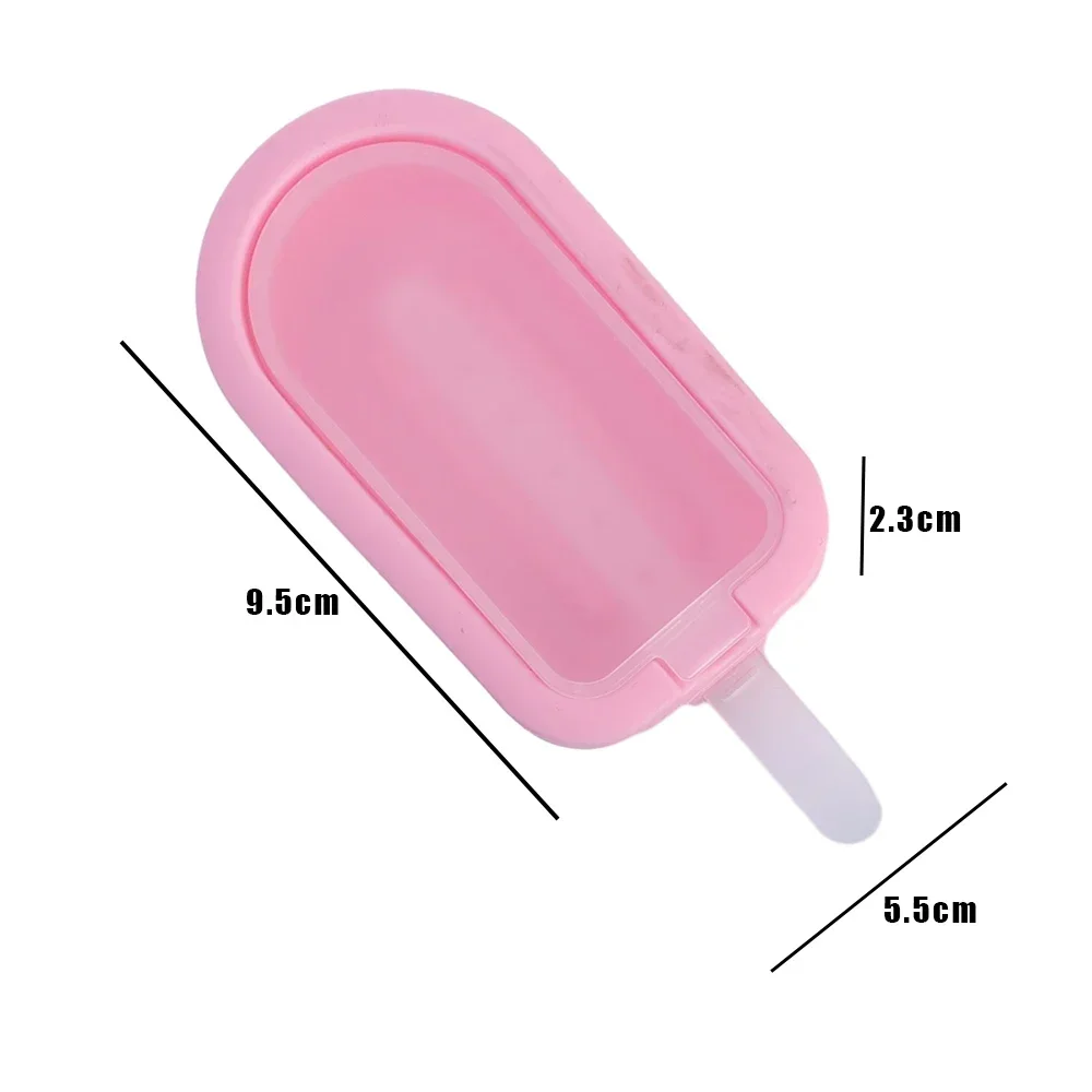 1/5PCS Silicone Homemade Popsicle Molds DIY Juice Milk Chocolate Ice Cream Mould with Plastic Stick Kitchen Bar Reusable Gadgets