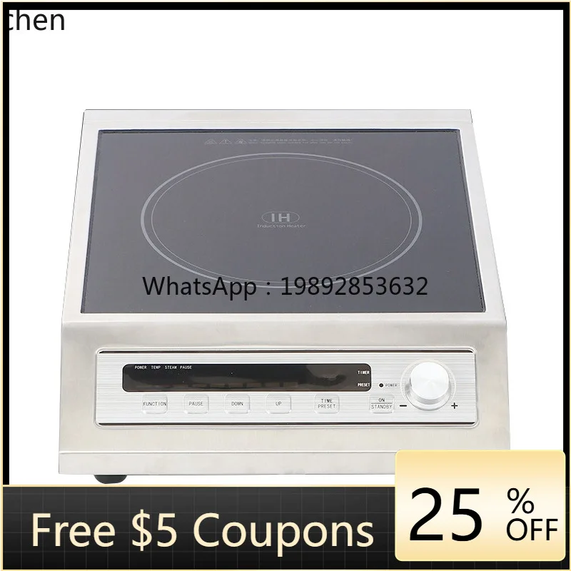 

AB Commercial Multi-Functional High-Power Induction Cooker for Restaurants, Stir-Frying, and Soup Cooking