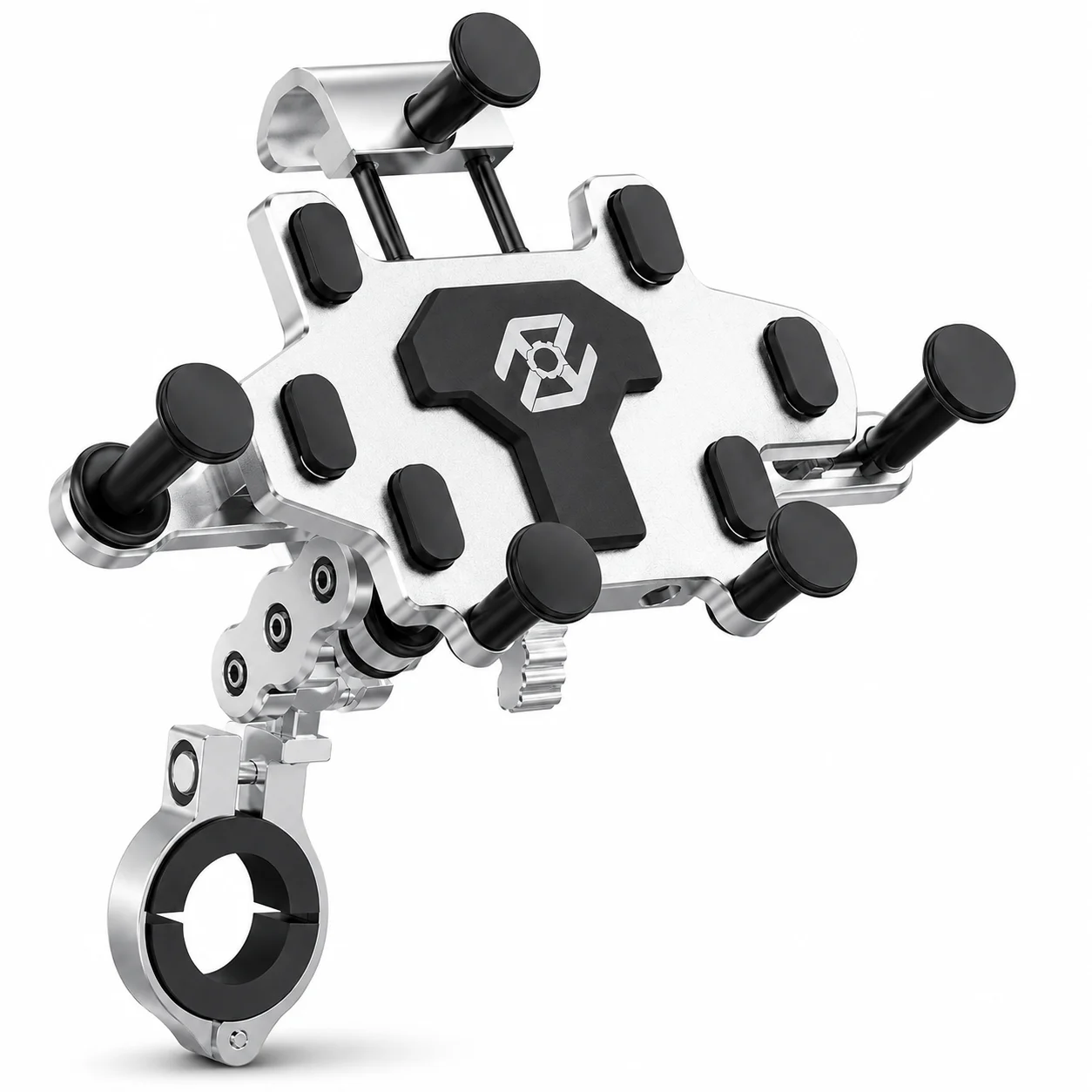 

Motorcycle Phone Holder 10mm Screw Mount Aluminum Alloy 540 Degree Anti-Shake GPS Navigation Bracket