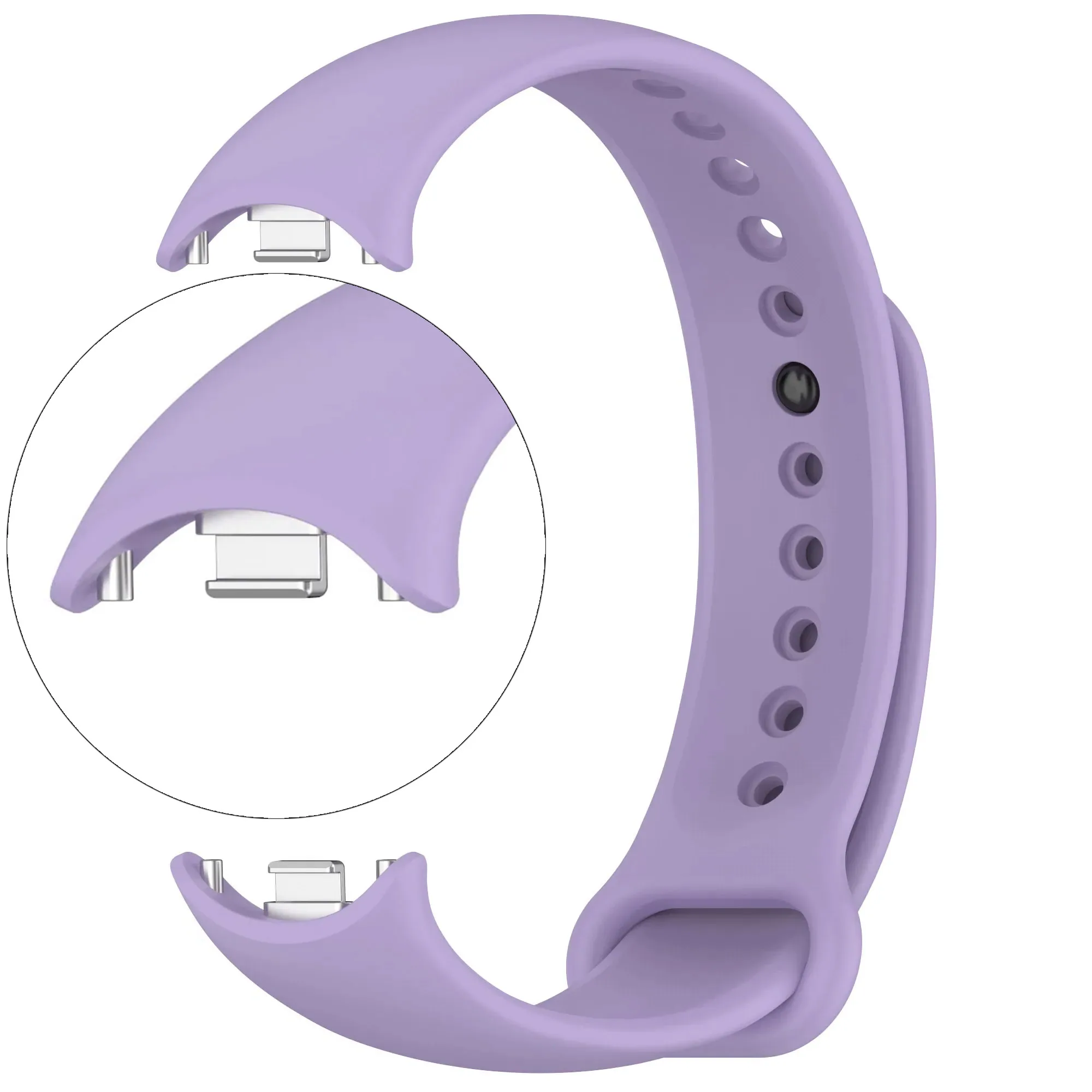 Weiches offizielles Silikonarmband für Xiaomi Mi Band 10 9 8, atmungsaktives Armband, Zubehör, Gürtel für MiBand 9 8, Ersatzarmband