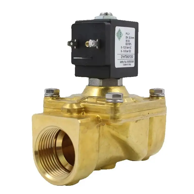 Wholesale Italy ODE 21HT6K0Y250 21HT4K0Y160 21HT5K0Y160 Solenoid valve 2/2 way N.C. Combined operation brass body  ac24v dc12v