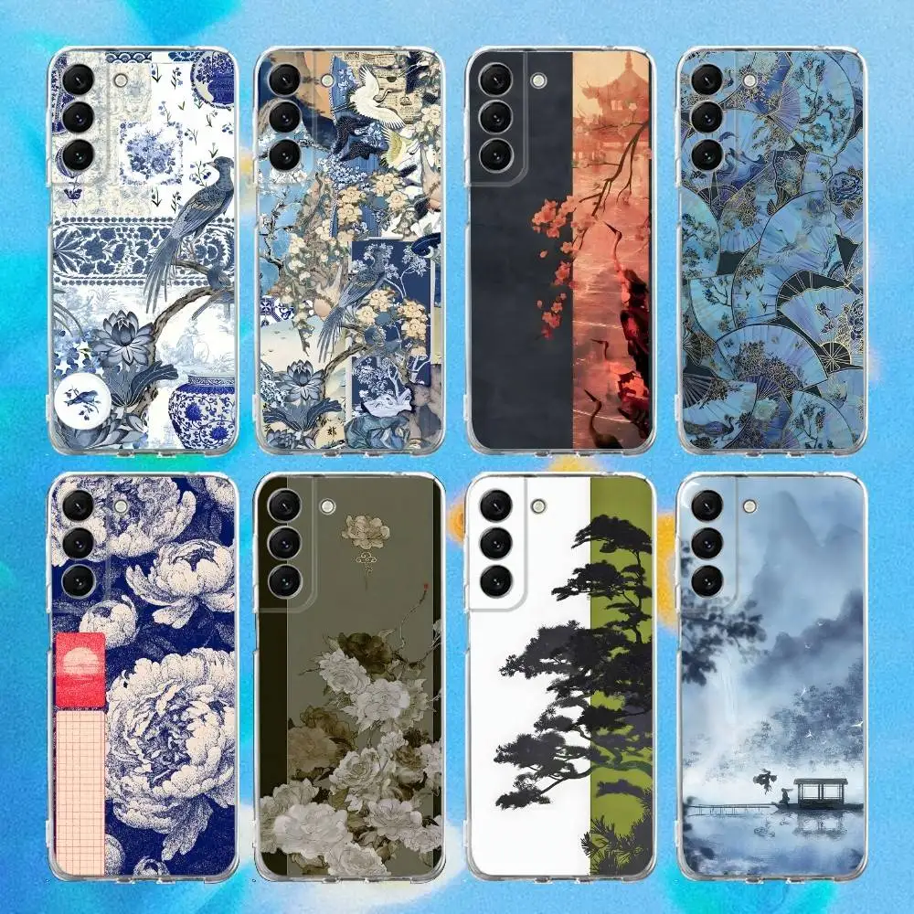 

China-Chic Mosaic Graffiti Phone Case Silicone For Samsung S30,S23,21,22,20 Ultra,S20 FE lite,S10,9,PIus Note20ultra Cover Clear