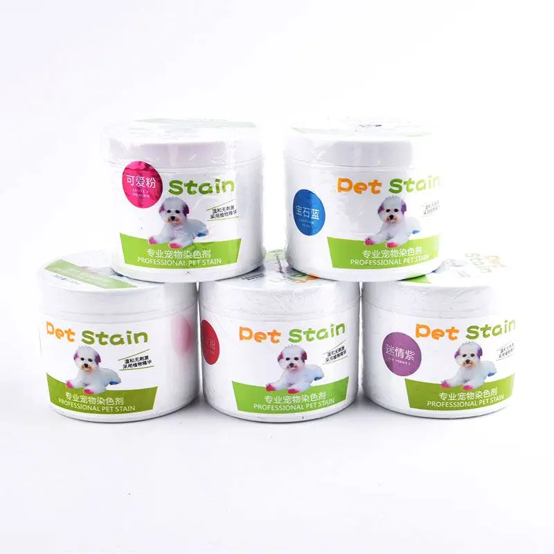 100g Semi Permanent Pet Dog Dye Cream High Pigmented Colorful Dog Hair Bright Coloring Dyestuff Pigment Supplies for Home