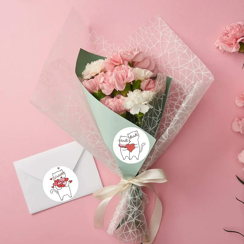 100-500 шт., наклейки «спасибо»