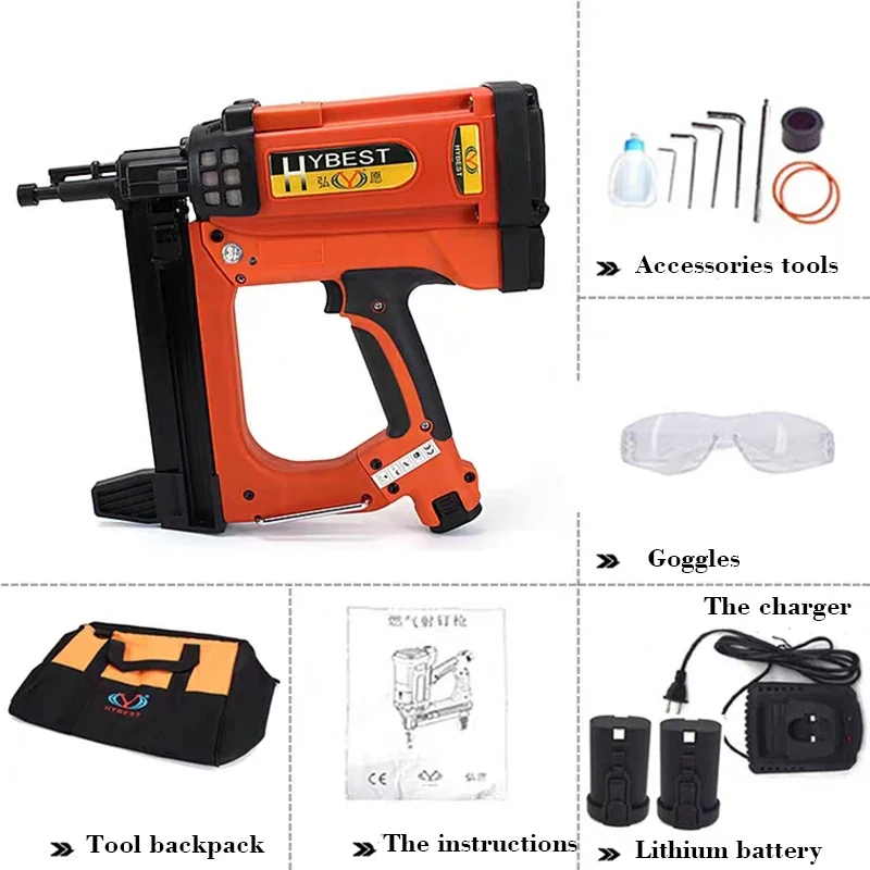 

Great Power Gas Actuated GSR40 Nail Gun