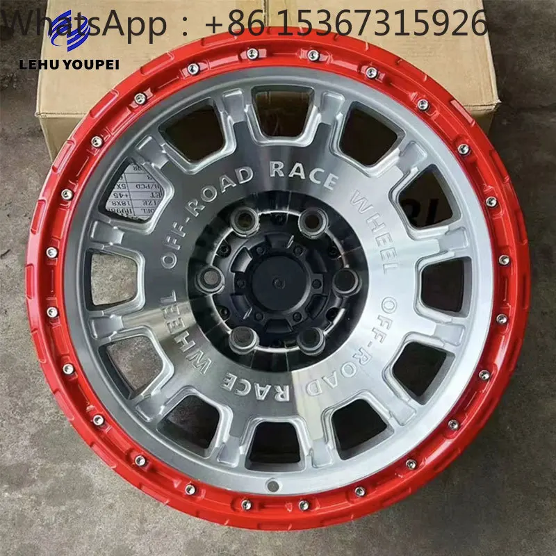 

17 18 Inch 4x4 Offroad Forged Aluminum Alloy Wheels 5108 5139.7 5*120 PCD Red Beadlock Offroad Rims