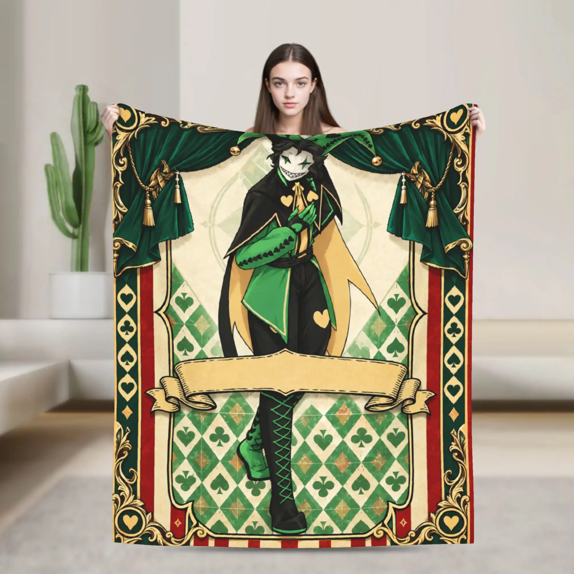 Freak Circus Vintage Card Blanket  Super Soft Comfortable Plush Throw Blanket For Child Outdoor Flannel Bedspread Bed Cover