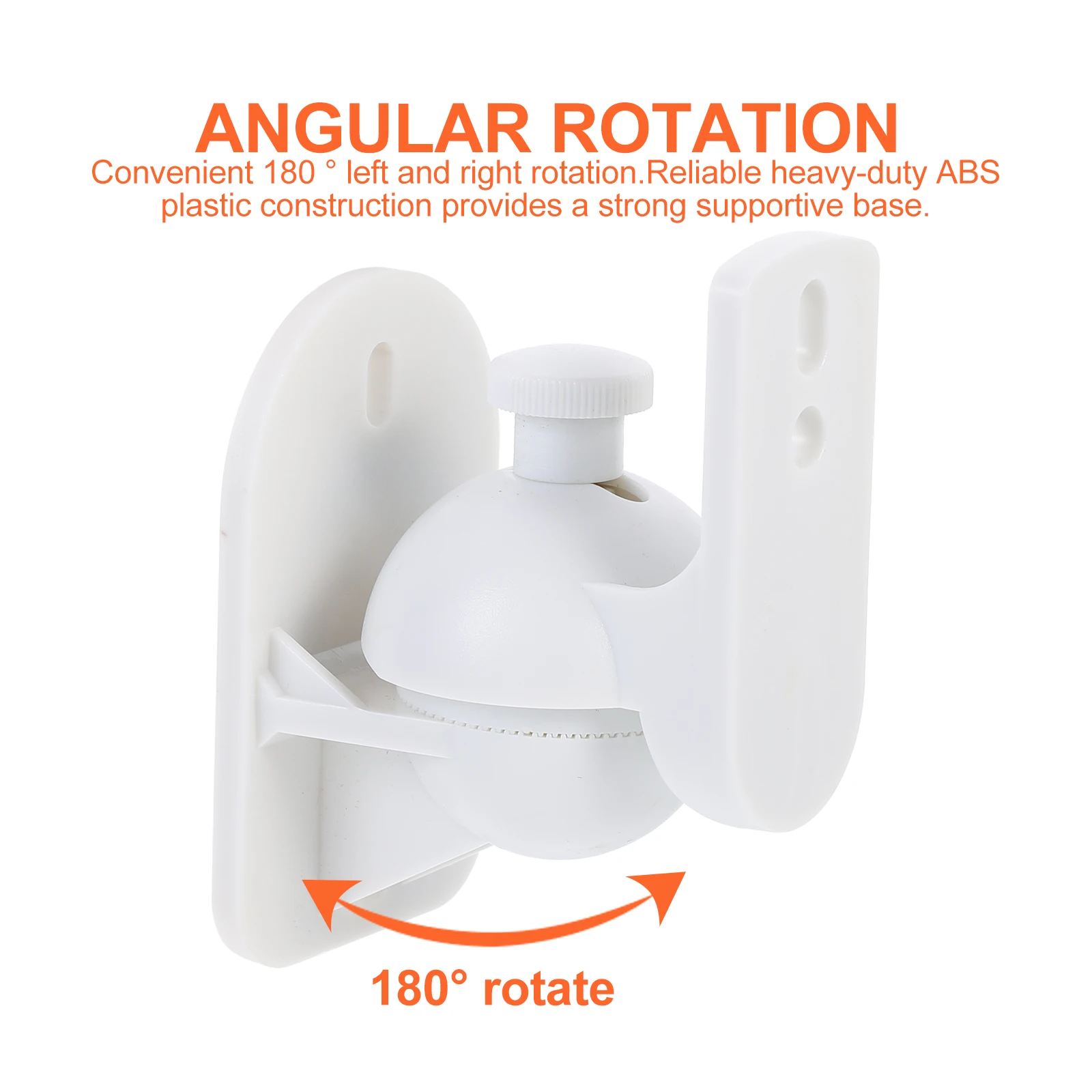 Luidspreker Muurbeugel Audio Stand Mount voor Surround Sound 2 Sets Heavy Duty ABS Moderne Witte Luidspreker Rack Beugels