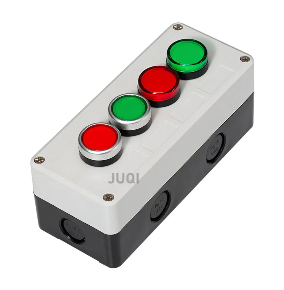 Button switch control box plastic hand-held self starting button waterproof box electrical industrial emergency stop switch