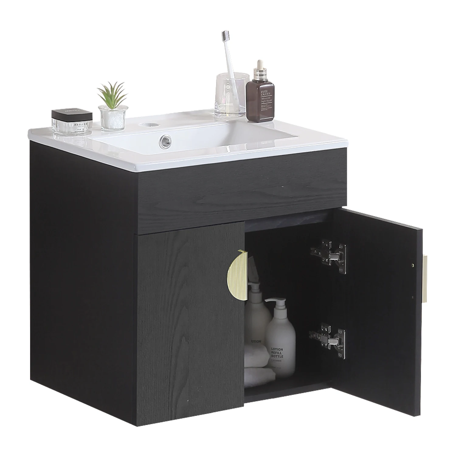 

20" Black Bathroom Vanity - Sink Not Included