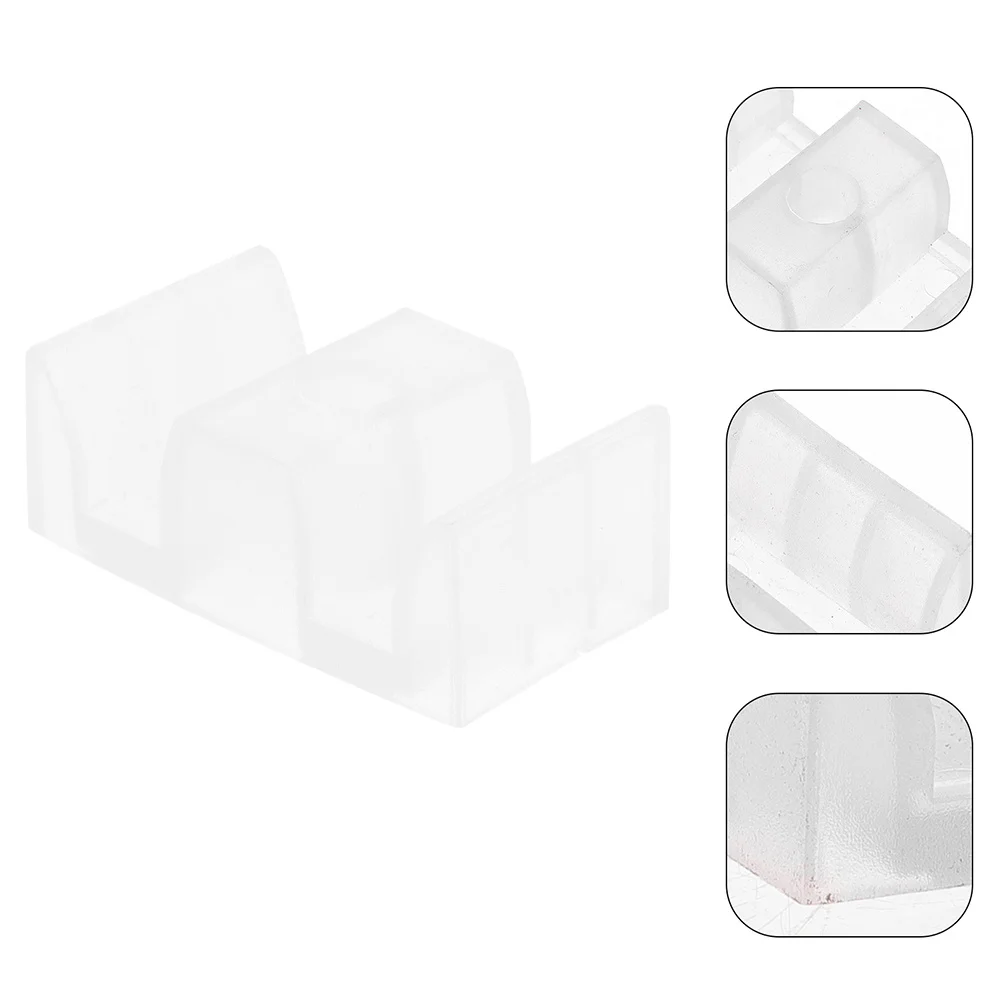 

8pcs Shower Bumper Guide Anti-Collision Pads For Glass Sliding Doors Bottom Track Plastic Door Protector Bumpers Door Bathroom