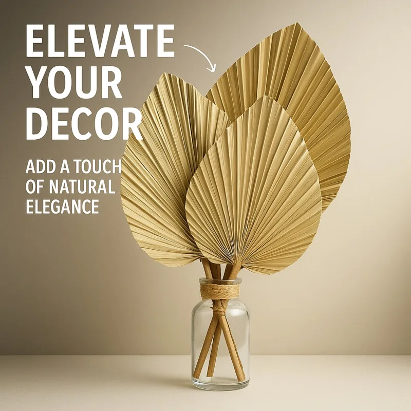 

Mini Dried Palm Leaves – Tropical Fan Leaf Bundle For Table Decor, Wedding Centerpieces, DIY Floral Arrangements