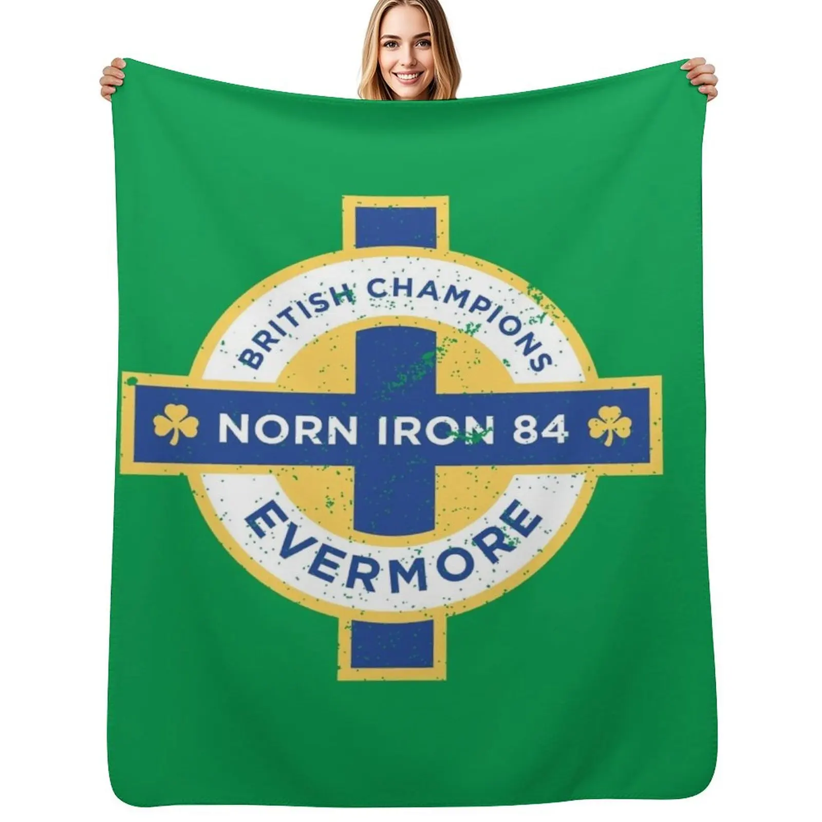 

Northern Ireland British Champions 1984 Throw Blanket Soft Home Decor Blanket for Couch Bedroom
