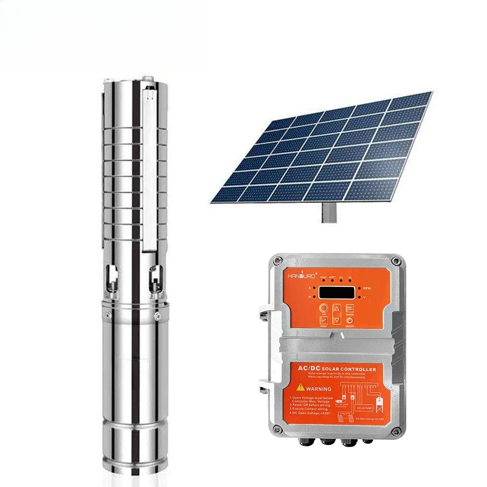 

Pompe Immergee Solaire Pour Forage Wouter Pomp Bomba Con Energia 18M3H Hybrid Solar Ac Submersible Dc Water Pump Deep