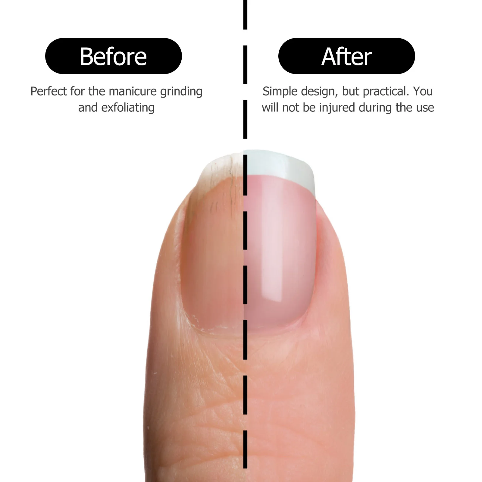 1 saco esfoliante polimento fatias acessório de moagem elétrica para remoção de pele morta ferramenta pedicure conjunto de corte de unhas manicure