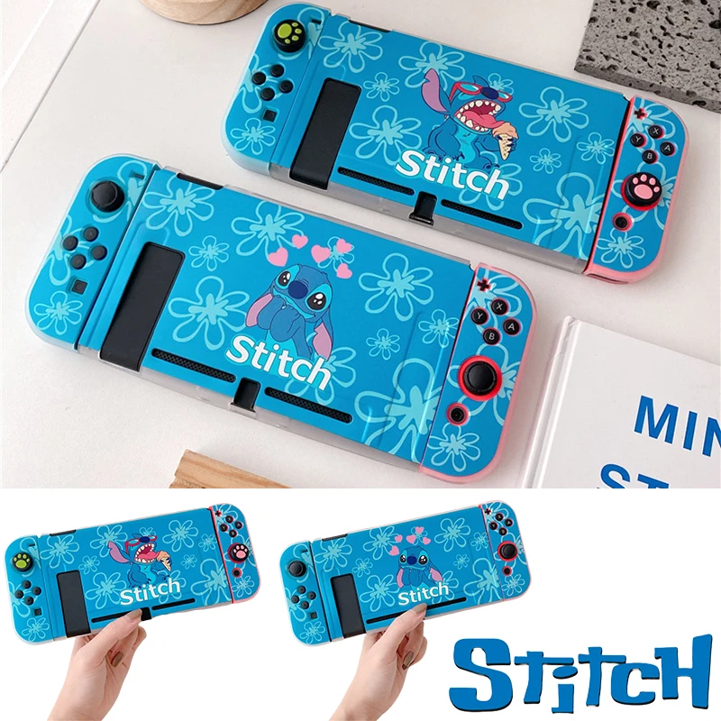 

Disney Stitch Cartoon Switch Case for Nintendo Switch Ns Oled Silicone Protective Shell Joy Con Game Console Accessories Gifts
