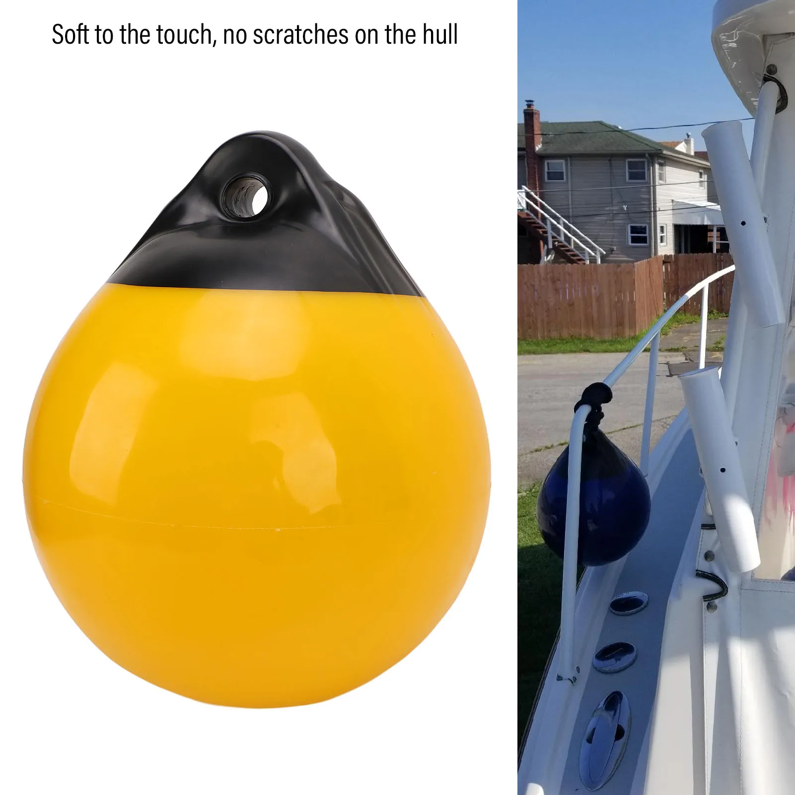 

Boat Mooring Buoys Ball Anti Collision Waterproof Inflatable Boat Dock Bumper Buoy Ball Shield Guard for Yachts Fishing Boats