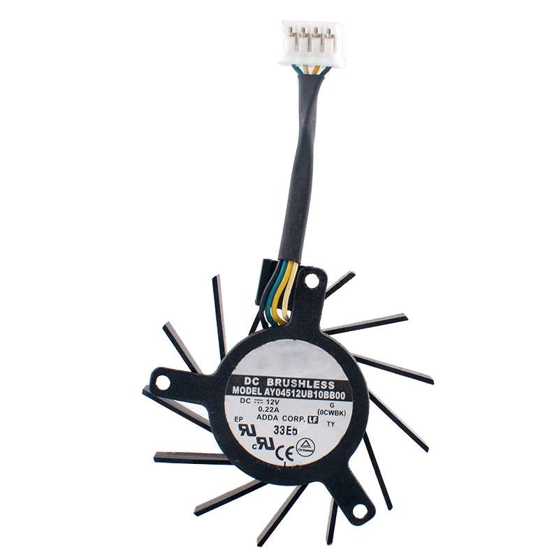 AY04512UB10BB00 45mm Cooling Fan DC12V 4pin Industrial Control CPU All-in-One 35x35x27mm Installation Hole Spacing for Hardware