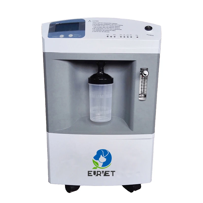 EUR PET Medical Device Veterinary Oxygenerator Portable LCD Display Oxygen Making Machine Oxygen Concentrator