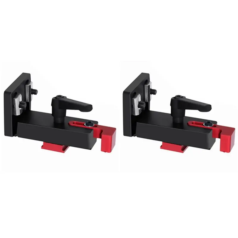 ABGG-2X 45 T-Track Fence Connector Track Miter Stop Sliding Miter Aluminium Chute Connector Gauge Rail Retainer