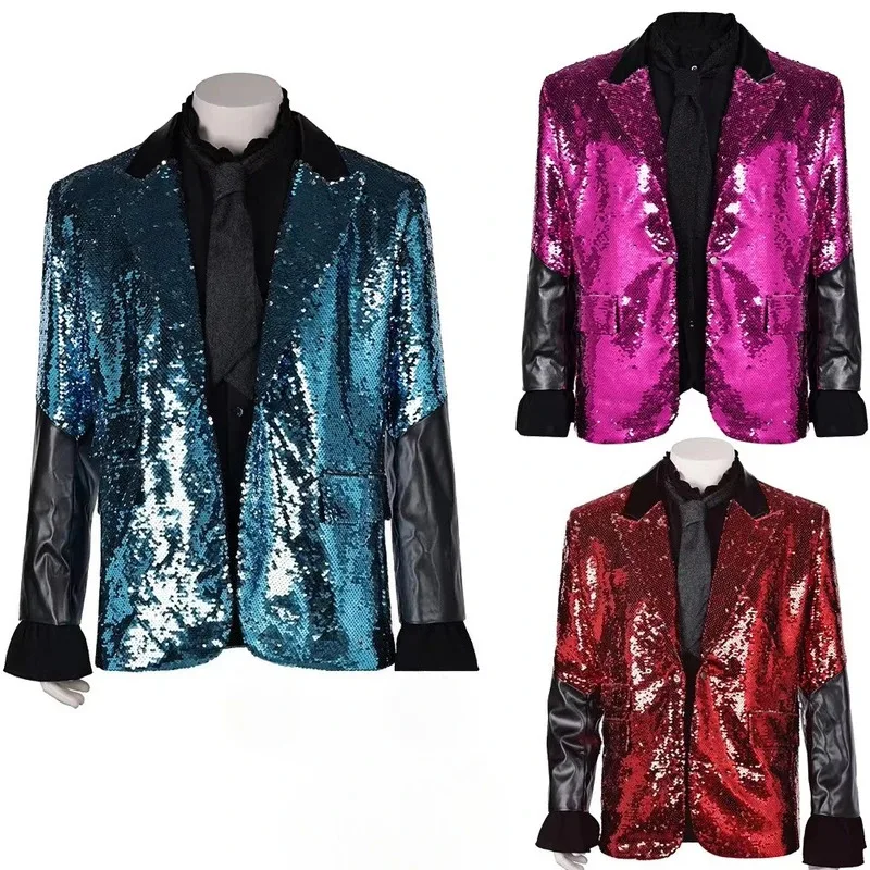 Película fantasmas hombres adultos rojo azul abrigo Cosplay Anime Papa Emeritus chaqueta camisa corbata ropa Halloween carnaval fiesta traje disfraz