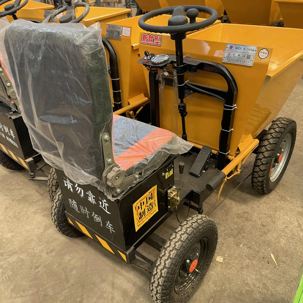 Loading 500KG 1200W 48V Battery Electric Motor Wheelbarrow Electric Power Wheel Barrow