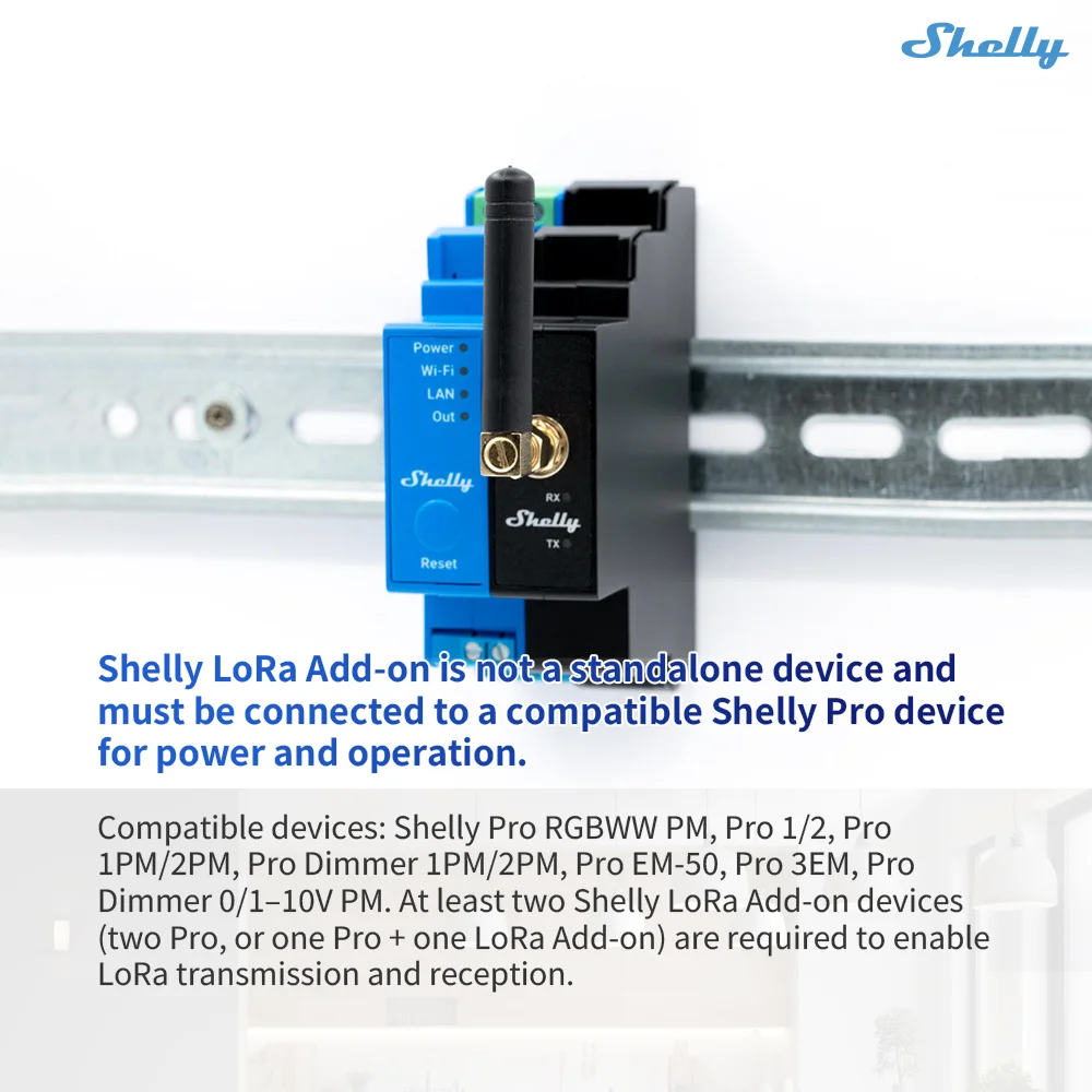 Shelly Pro LoRa Add-on Memperl - Shelly Plug ulasan dan harga