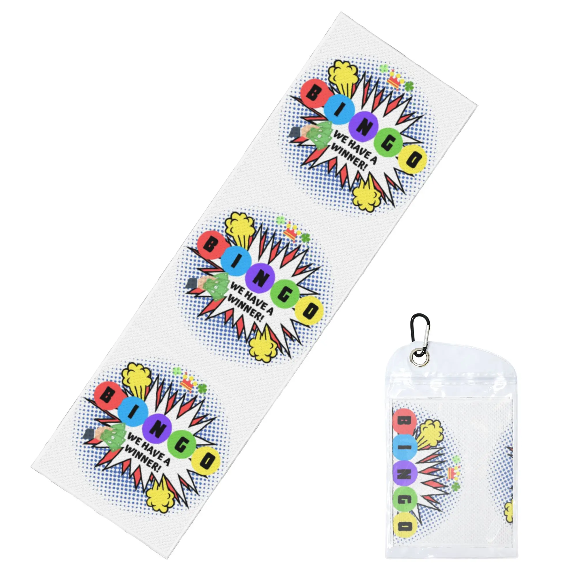 Bingo We Have A Winner Cold Exercise Towel  Paper Game Super Soft Breathable Instant Cooling Towel Swimming Towels