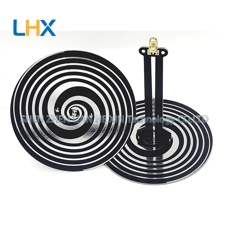 Ultra-wideband antenna 0.9-10GHZ circularly polarized equiangular helical antenna with left and right rotation new