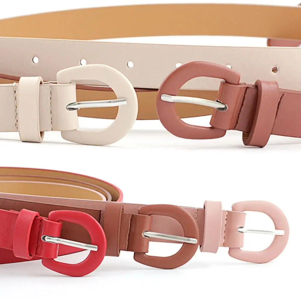 موضة جديدة واسعة الخصر حزام الزخرفية الخصر حزام حدوة الحصان مشبك لون الحلوى حزام للنساء الجينز فستان حزام