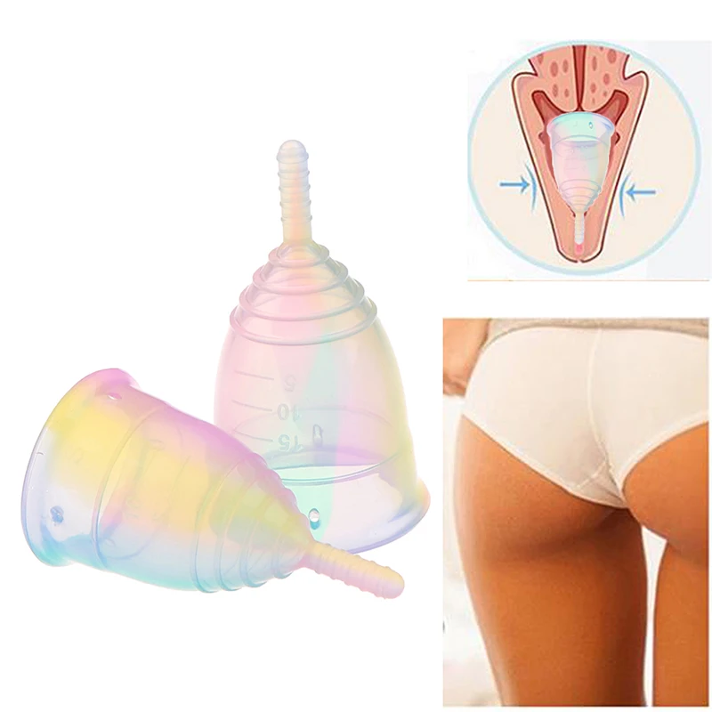 HOT❗1pc Menstrual Cup Hygiener Period For Women Menstruatie Cup Silicone Mestrual Cup Anti-Lateral Leakage Menstrual Cup 2 Sizes
