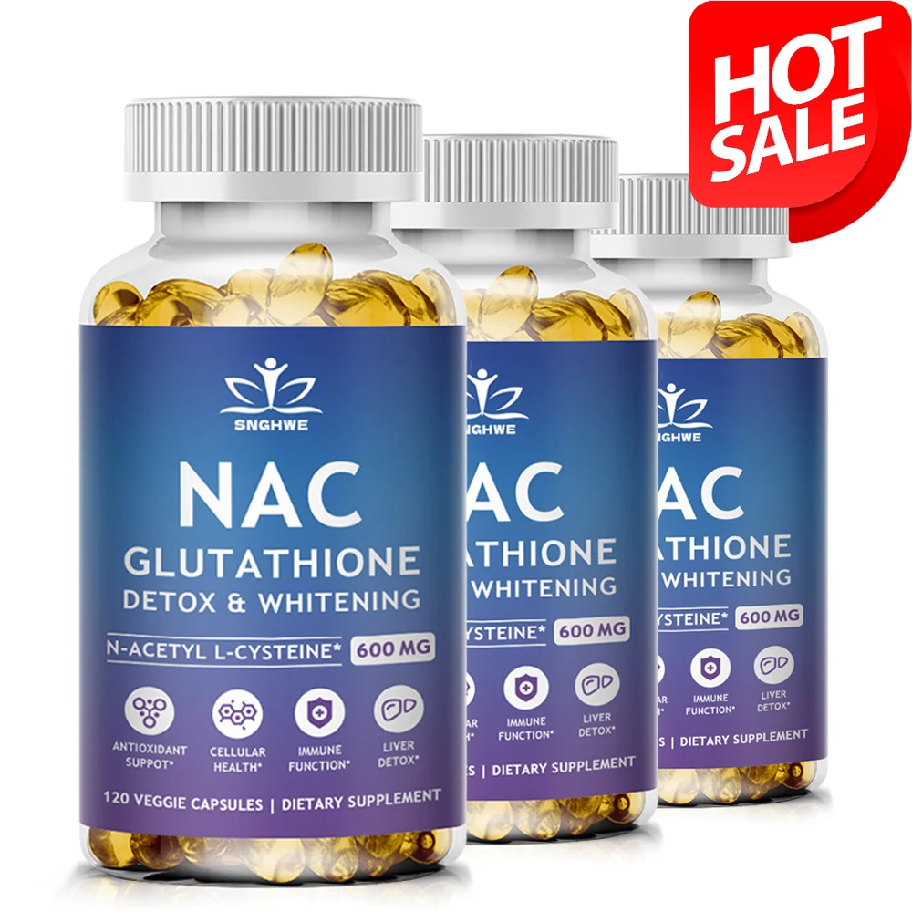 SNGHWE NAC+Acetylcysteine Immune Capsule Antioxidant, Liver Support, Deoxyribonucleic Acid, Lung | Amino Acid Supplement