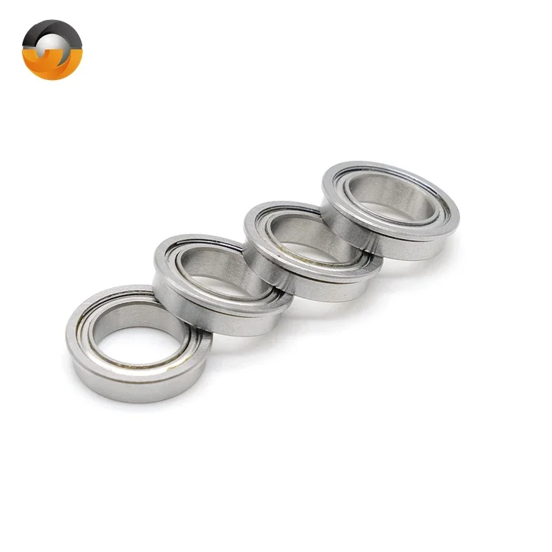 

4PCS F6700ZZ F6700-2Z ABEC-7 10x15x4 mm High quality flanged Thin Wall Bearing Flange Ball Bearings F6700 ZZ F6700Z Metal