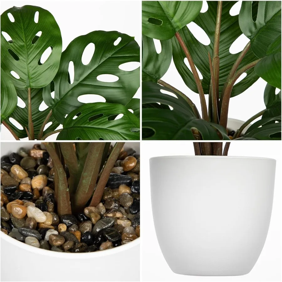Kunstmatige Monstera Plant Faux Monstera Plant Ingemaakte Nep Tropische Planten Ingemaakte voor Binnen Buiten Thuis Bureau Kantoor Tuin Ver