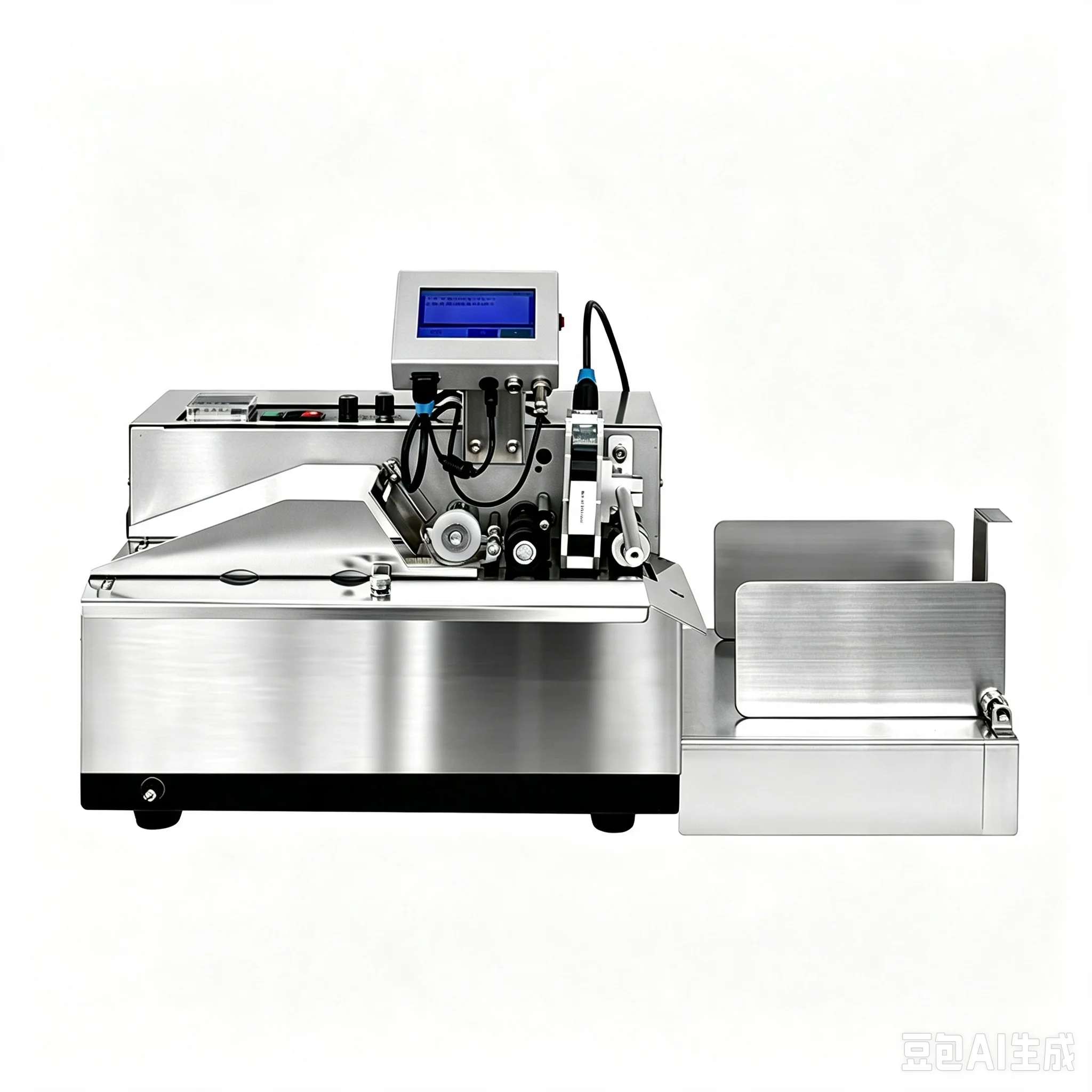 Automatic Electric-Driven Ink Wheel Coding Machine 380V Paper/Plastic/Film/Stand-up Pouch Packaging For Food/Clothes