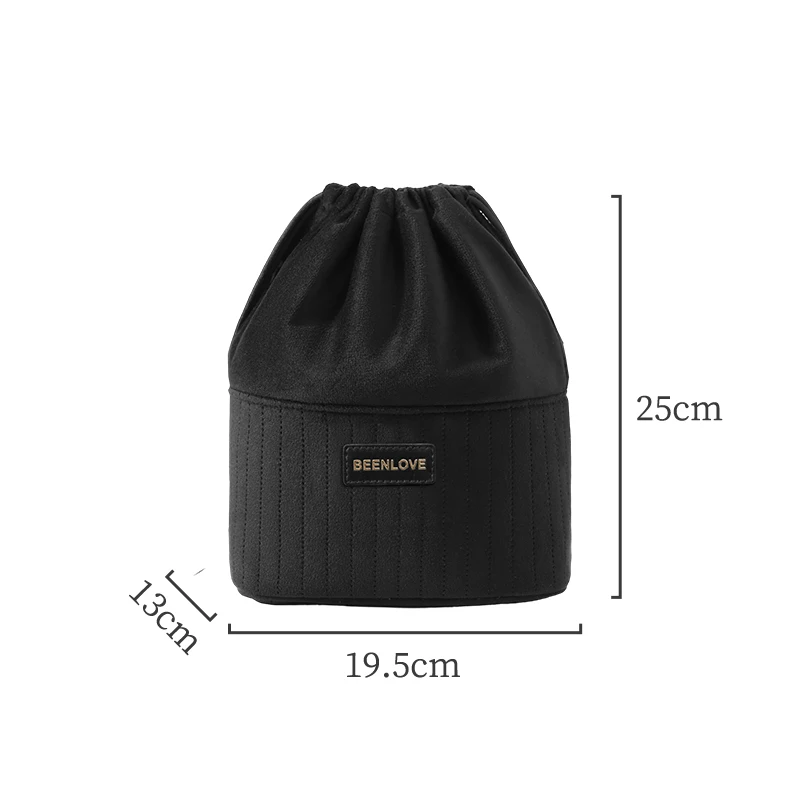 Große Kapazität Samt-Kosmetiktasche Tragbare Multifunktionale Reise-Make-up-Tasche Organizer Modische Aufbewahrungstasche für den täglichen Gebrauch – Detail 10